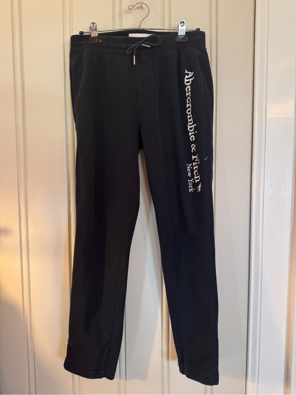 Abercrombie & Fitch Men’s Black Logo Sweatpants Joggers